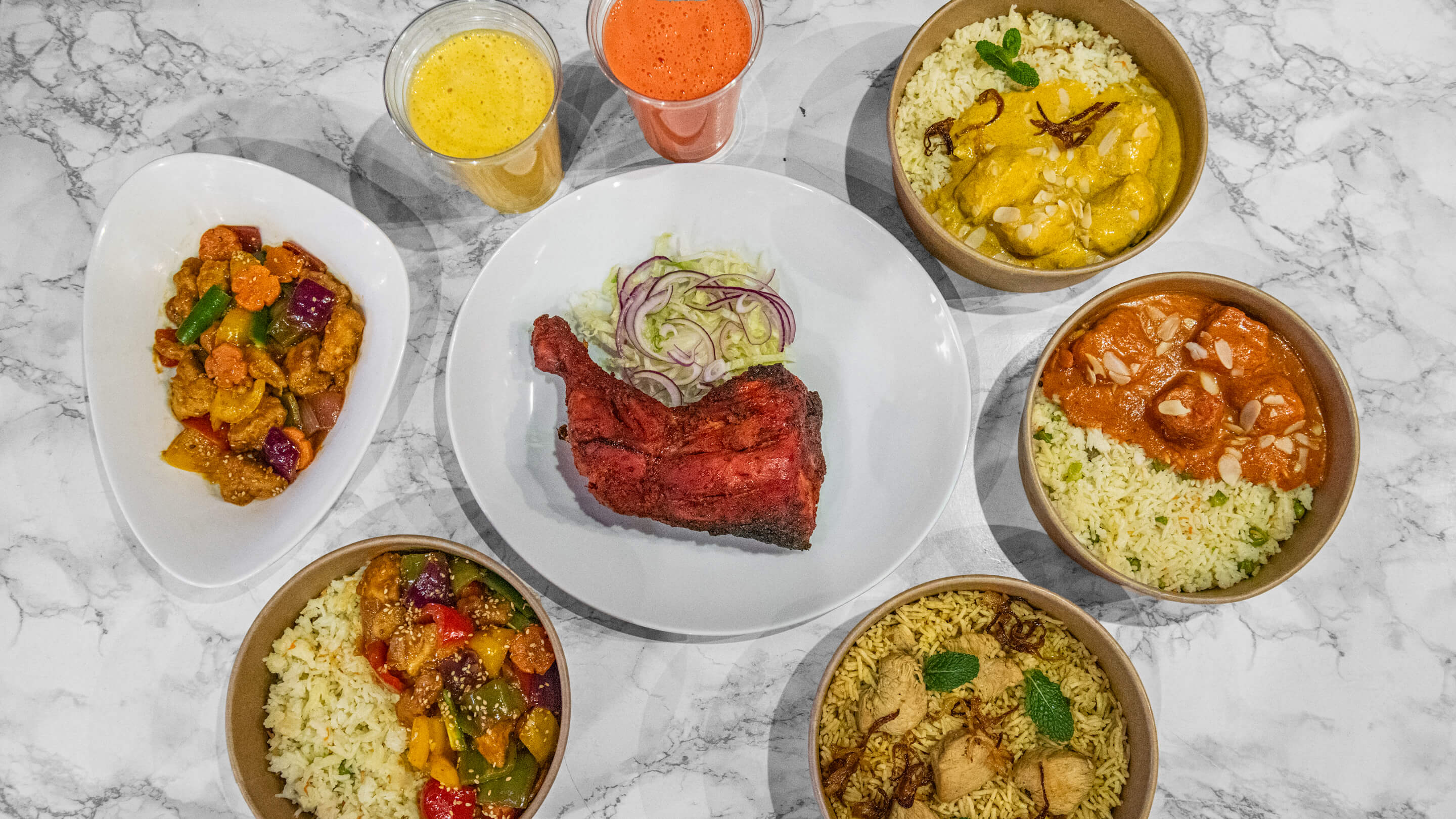 Intérieur du restaurant Yummy's Créteil - Restaurant indien et fast-food halal