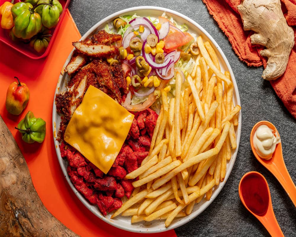 Assiette 2 viandes - Menu complet restaurant