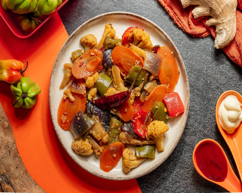 Légumes sautés - Accompagnement végétarien restaurant indien