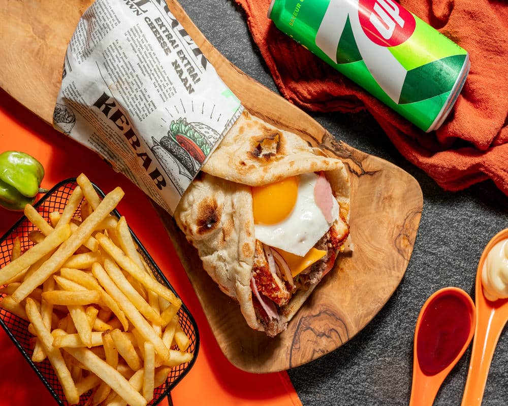 Naan Farmer - Sandwich naan garni restaurant halal