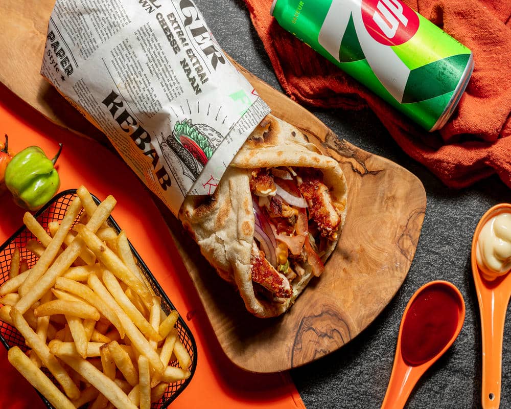 Naan Tenders - Sandwich naan garni au poulet - Restaurant indien Créteil